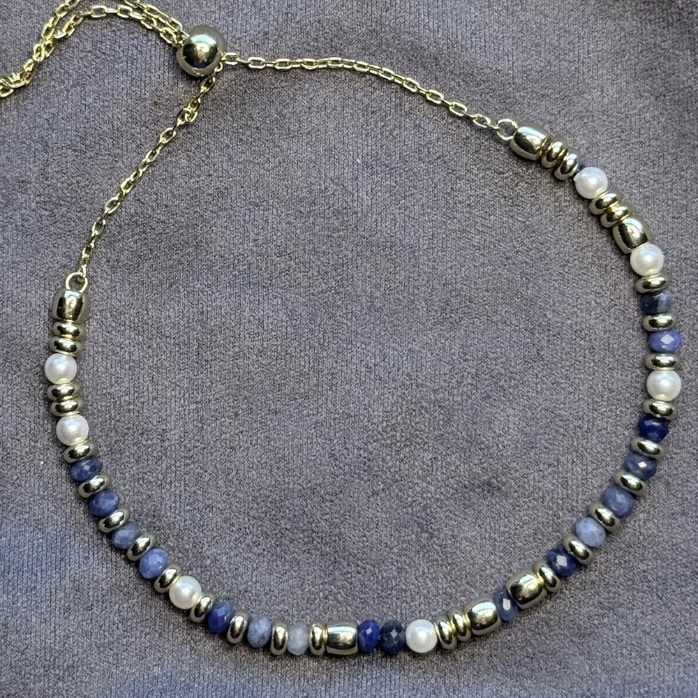 Delicate Stackable Bracelet 14k Sterling Silver W… - image 1